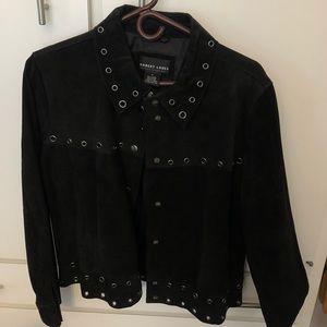 Robert Louis Suede Jacket With Silver Detail